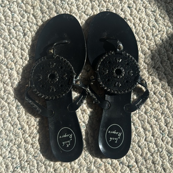 Jack Rogers Black Sandals - Picture 2 of 3